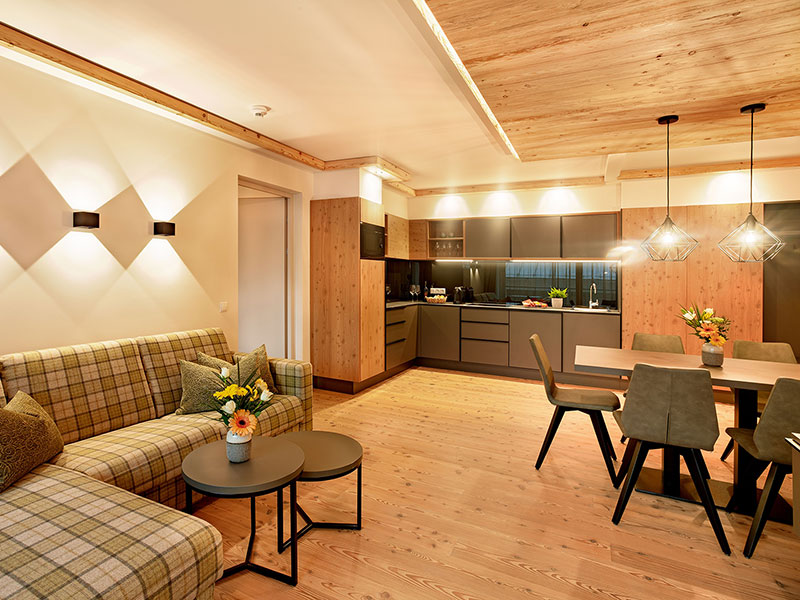 Holzboden mit Einlegearbeit